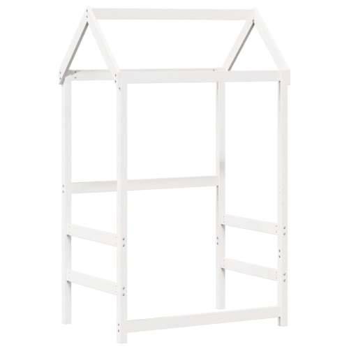 Set dnevnog kreveta i klupe s krovom bijeli 90x190 cm borovina - Bijela 90 x 190 cm Cijena