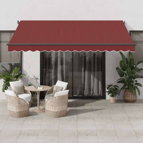 Tenda na ručno uvlačenje bordo 400 x 300 cm - Tamno crvena 400 x 300 cm 1 Cijena