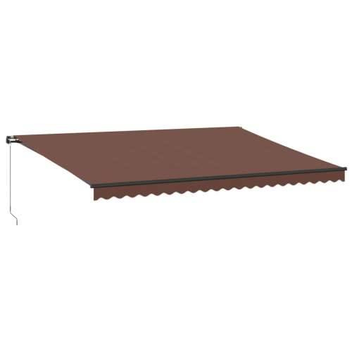 Tenda na ručno uvlačenje smeđa 500 x 300 cm - Smeđa 500 x 300 cm 1 Cijena