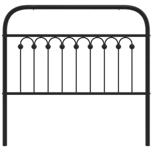 Metalno uzglavlje crno 100 cm - Crna 100 cm 1 Cijena