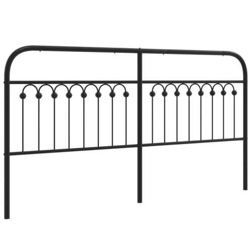 Metalno uzglavlje crno 180 cm - Crna 180 cm 1 Cijena