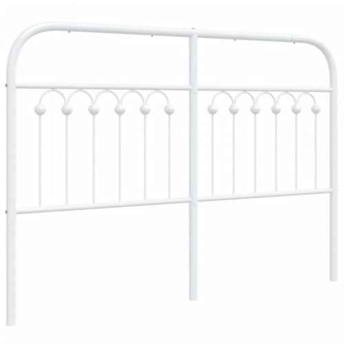 Metalno uzglavlje bijelo 135 cm - Bijela 135 cm 1 Cijena