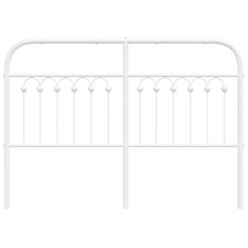 Metalno uzglavlje bijelo 135 cm - Bijela 135 cm 1 Cijena