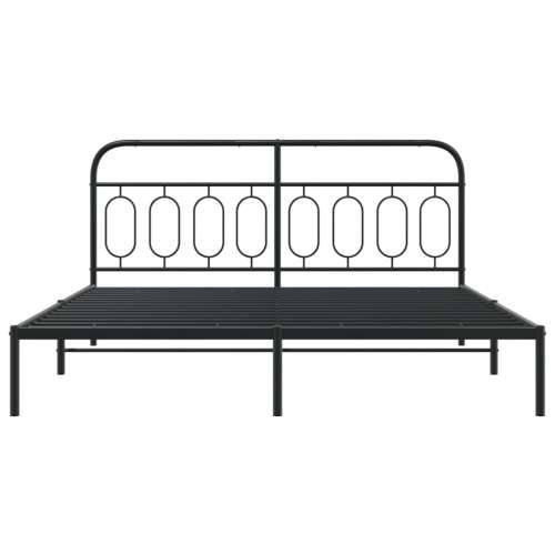 Metalni okvir za krevet s uzglavljem crni 183x213 cm - Crna 183 x 213 cm s uzglavljem Cijena