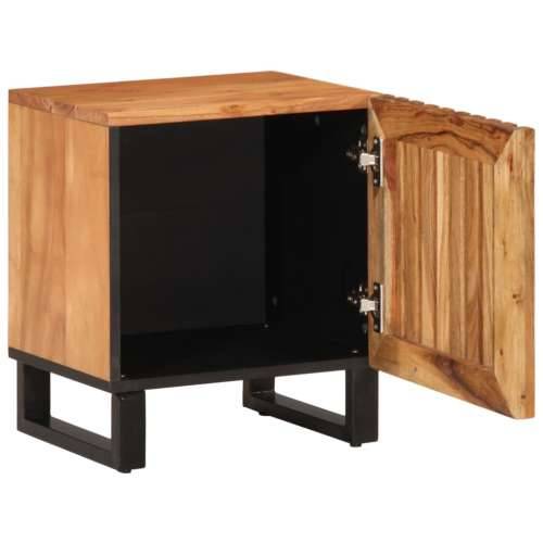Noćni ormarići 2 kom 40 x 34 x 46 cm masivno bagremovo drvo - 2 Masivno bagremovo drvo Cijena