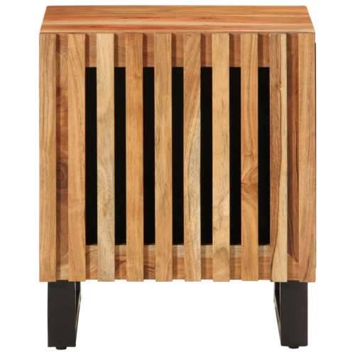 Noćni ormarići 2 kom 40 x 34 x 46 cm masivno bagremovo drvo - 2 Masivno bagremovo drvo Cijena