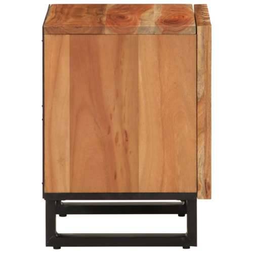 Noćni ormarići 2 kom 40 x 34 x 46 cm masivno bagremovo drvo - 2 Masivno bagremovo drvo Cijena