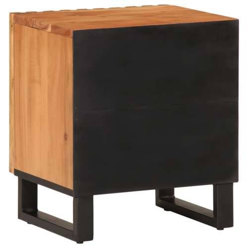 Noćni ormarići 2 kom 40 x 34 x 46 cm masivno bagremovo drvo - 2 Masivno bagremovo drvo Cijena