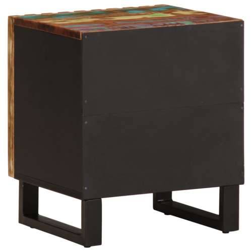 Noćni ormarići 2 kom 40x34x46 cm od masivnog obnovljenog drva - 2 masivno obnovljeno drvo Cijena