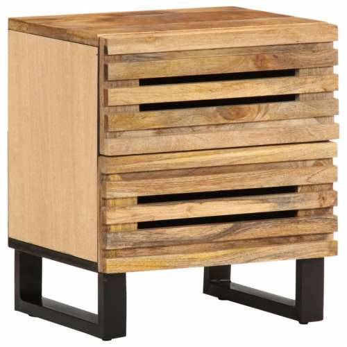 Noćni ormarići 2 kom 40x34x46 cm od masivnog grubog drva manga - 2 grubo drvo manga Cijena