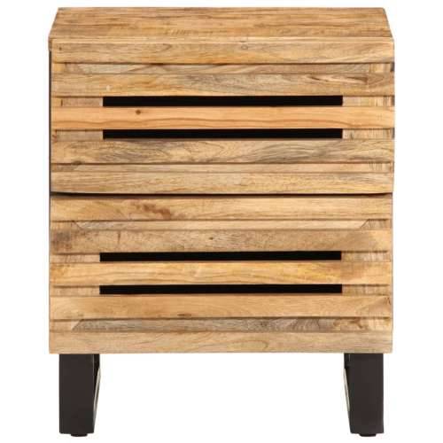 Noćni ormarići 2 kom 40x34x46 cm od masivnog grubog drva manga - 2 grubo drvo manga Cijena