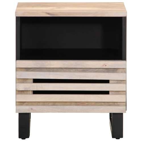 Noćni ormarići 2 kom 40x34x46 cm masivno izbijeljeno drvo manga - 2 Masivno izbijeljeno drvo Cijena