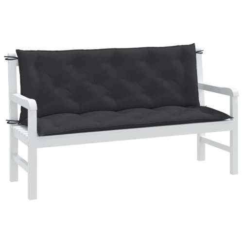 Jastuci za vrtnu klupu 2 kom antracit 150x50x7 cm tkanina - prošarana antracit 150 x 50 x 7 cm 1 Cijena