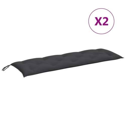 Jastuci za vrtnu klupu 2 kom antracit 150x50x7 cm tkanina - prošarana antracit 150 x 50 x 7 cm 1 Cijena