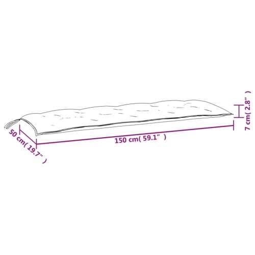 Jastuci za vrtnu klupu 2 kom antracit 150x50x7 cm tkanina - prošarana antracit 150 x 50 x 7 cm 1 Cijena