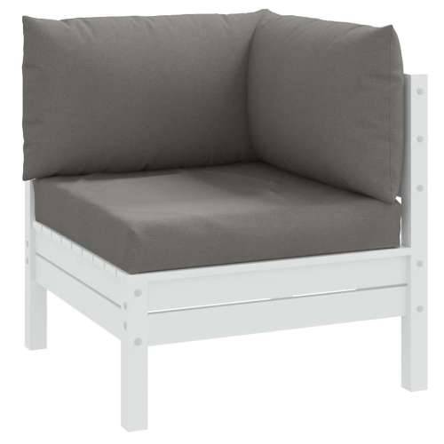 Jastuci za palete 3 kom prošarano tamnosiva od tkanine - Tamno siva 1 kutna sofa Cijena