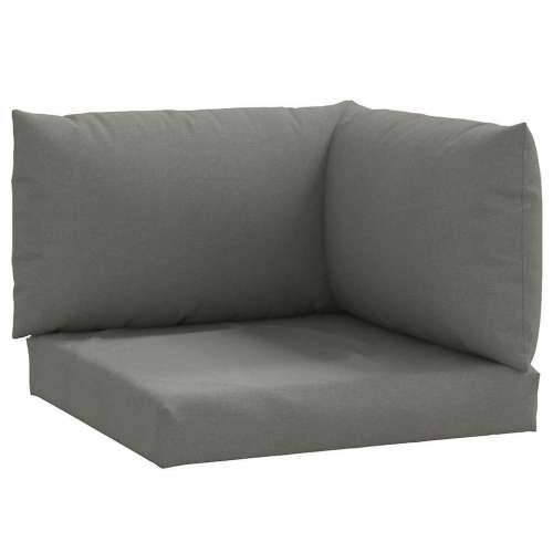 Jastuci za palete 3 kom prošarano tamnosiva od tkanine - Tamno siva 1 kutna sofa Cijena