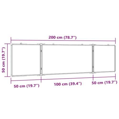 Magnetna bijela ploča sklopiva 200 x 40 x 1,7 cm aluminijska - 200 x 50 x 1.7 cm Cijena