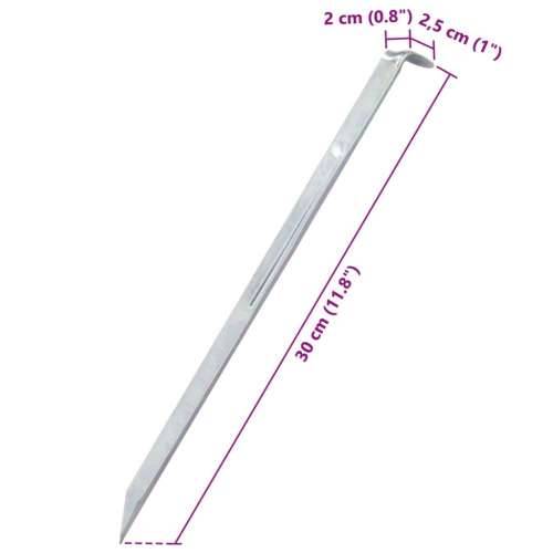 Klinovi za šator 24 kom 30 cm Ø 20 mm od pocinčanog čelika - 30 cm 24 Cijena