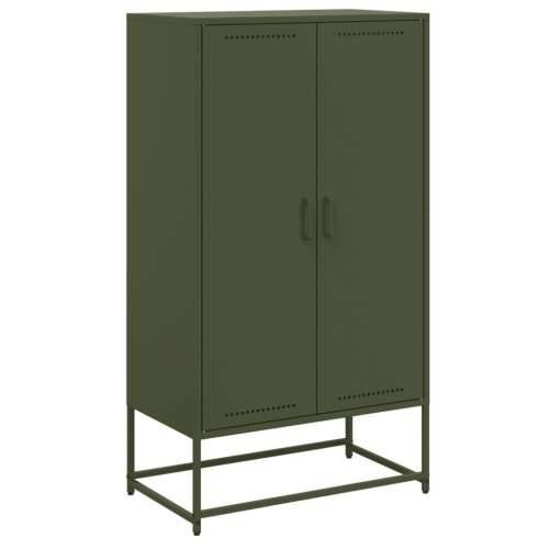 Visoka komoda maslinastozeleni 68,5 x 38,5 x 123,5 cm čelična - Zelena 1 Cijena