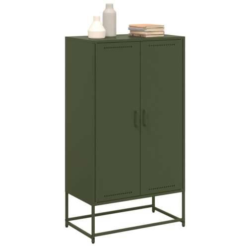 Visoka komoda maslinastozeleni 68,5 x 38,5 x 123,5 cm čelična - Zelena 1 Cijena