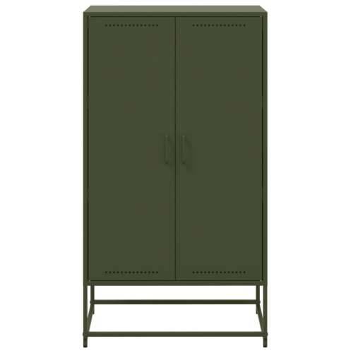 Visoka komoda maslinastozeleni 68,5 x 38,5 x 123,5 cm čelična - Zelena 1 Cijena