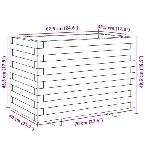 Vrtna sadilica 70x40x49,5 cm od impregnirane borovine Cijena