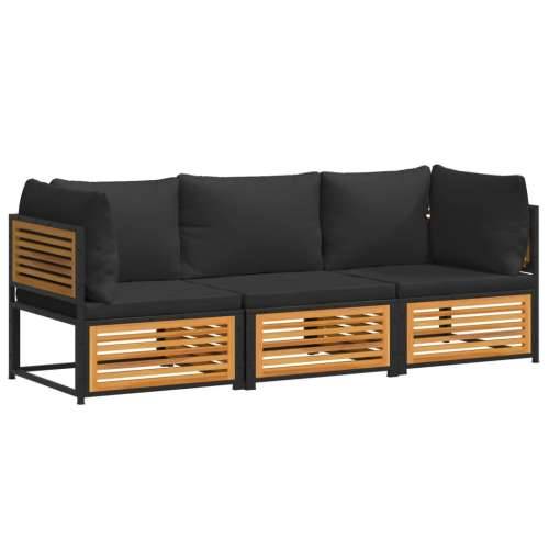 3-dijelna set vrtnih sofa s jastucima masivno bagremovo drvo - Antracit 3 seater 1 Cijena