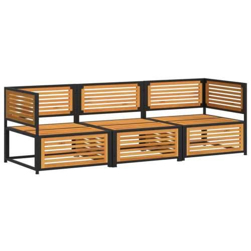 3-dijelna set vrtnih sofa s jastucima masivno bagremovo drvo - Antracit 3 seater 1 Cijena