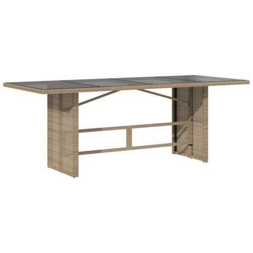7-dijelni vrtni bistro set od poliratana s jastucima bež - 190 x 80 x 75 cm 6 Cijena