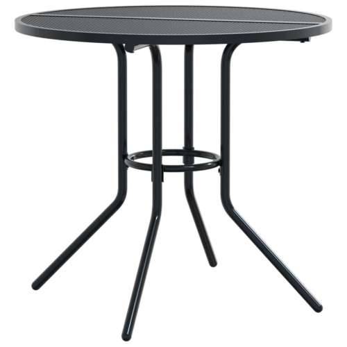Set složivih vrtnih stolica 3 kom antracit čelik obložen prahom - 80 x 72.5 cm 2 Cijena