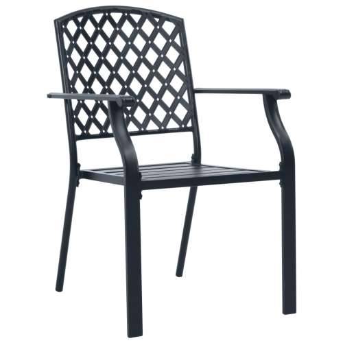 Set složivih vrtnih stolica 5 kom antracit čelik obložen prahom - 110 x 72.5 cm 4 Cijena