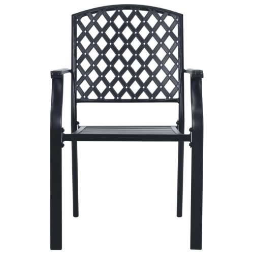 Set složivih vrtnih stolica 5 kom antracit čelik obložen prahom - 110 x 72.5 cm 4 Cijena