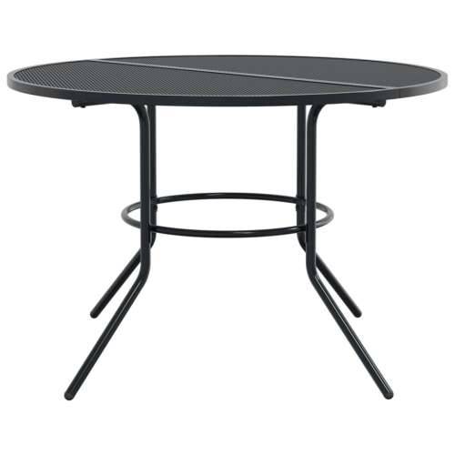 Set složivih vrtnih stolica 5 kom antracit čelik obložen prahom - 110 x 72.5 cm 4 Cijena