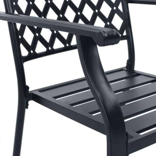 Set složivih vrtnih stolica 5 kom antracit čelik obložen prahom - 110 x 72.5 cm 4 Cijena
