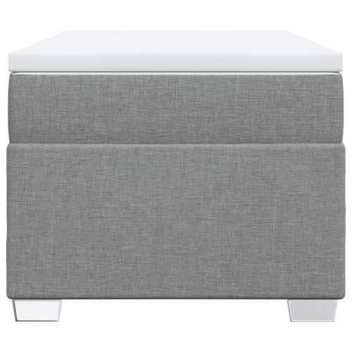 Box spring krevet s madracem svjetlosivi 90x190 cm od tkanine - Svjetlosiva 90 x 190 cm Cijena