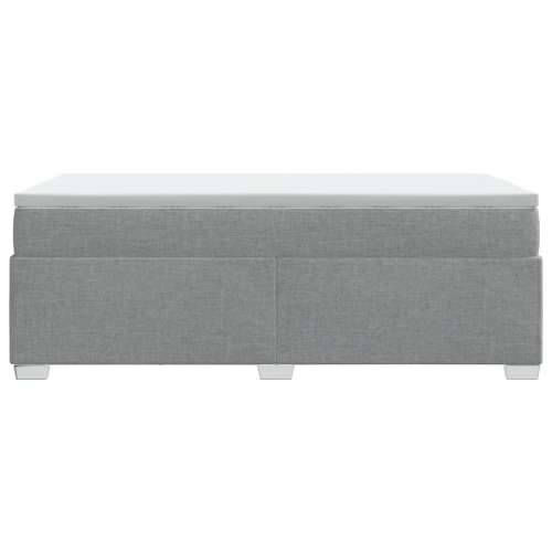 Box spring krevet s madracem svjetlosivi 90x190 cm od tkanine - Svjetlosiva 90 x 190 cm Cijena