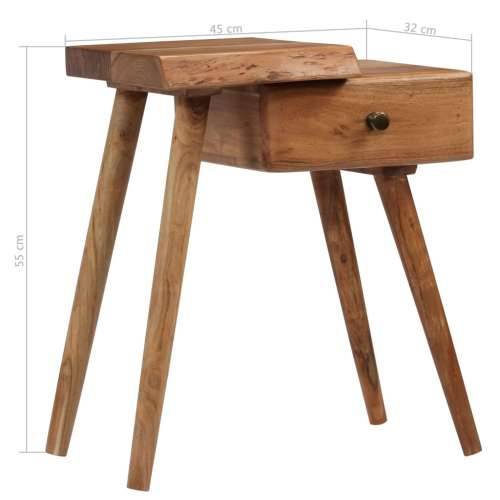 Noćni ormarić od masivnog bagremovog drva 45 x 32 x 55 cm Cijena