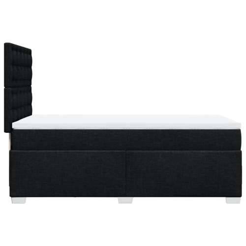 Box spring krevet s madracem crni 90x190 cm od tkanine - Crna 90 x 190 cm gumbi Cijena