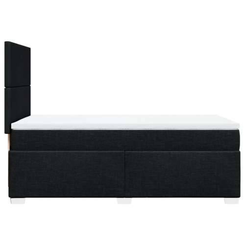 Box spring krevet s madracem crni 80 x 200 cm od tkanine - Crna 80 x 200 cm Gladak dizajn Cijena