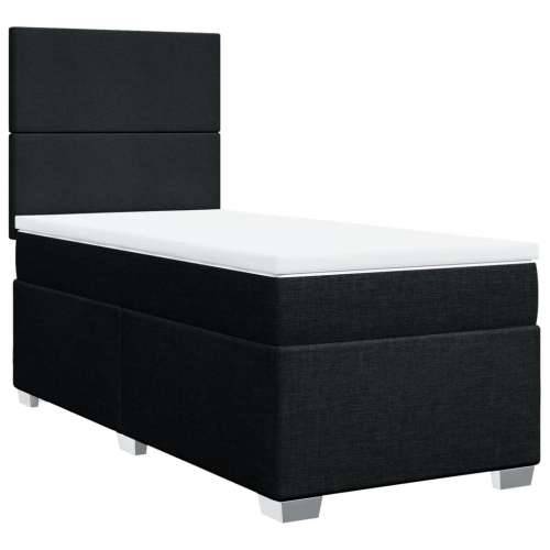 Box spring krevet s madracem crni 90x190 cm od tkanine - Crna 90 x 190 cm Gladak dizajn Cijena