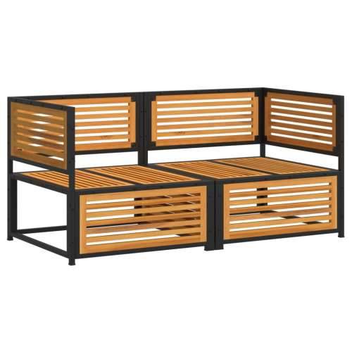 Vrtna garnitura - 2-dijelni set vrtnih sofa s jastucima masivno bagremovo drvo - Krema Dvosjedi 1 Cijena