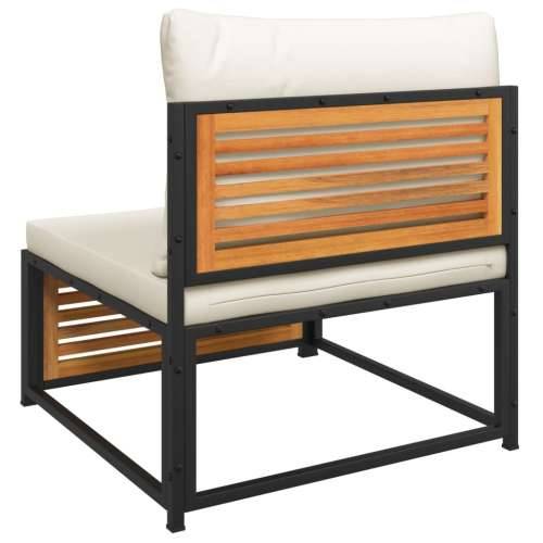 10-dijelna set vrtnih sofa s jastucima masivno bagremovo drvo - Krema 5x kutna + 3x srednja + tabure + stol 1 Cijena