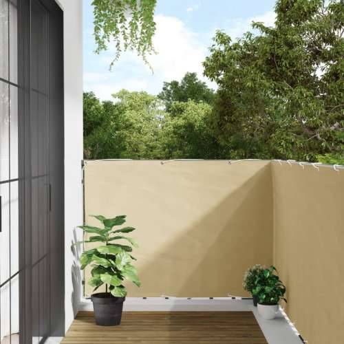 Balkonski zaslon za privatnost krem 700 x 120 cm PVC - Krema 700 x 120 cm 1 Cijena