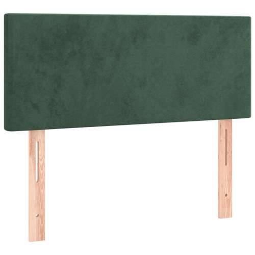 Box spring krevet s madracem tamnozeleni 90x190 cm baršunasti - Tamnozelena 90 x 190 cm Gladak dizajn Cijena