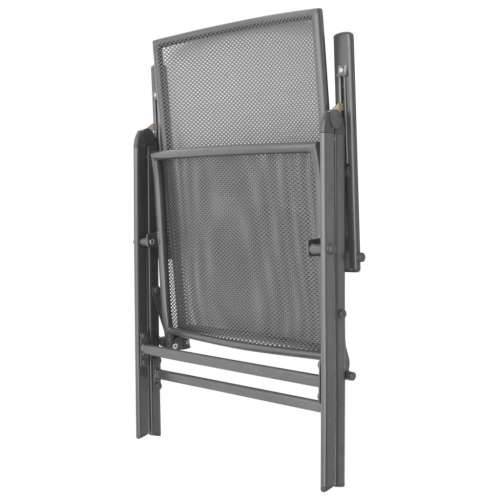 Set vrtnih naslonjača 3 kom antracit od čelika obloženog prahom - 80 x 72.5 cm 2 Cijena