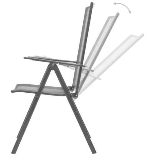 Set vrtnih naslonjača 3 kom antracit od čelika obloženog prahom - 80 x 72.5 cm 2 Cijena