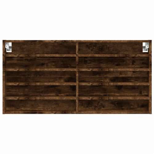 Vitrina boja dimljenog hrasta 100x8,5x50 cm drvena - Dimljeni hrast 100 x 8.5 x 50 cm 1 Cijena