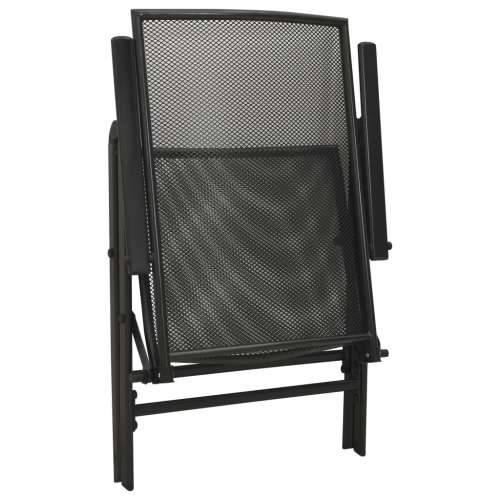 Set vrtnih naslonjača 5 kom antracit od čelika obloženog prahom - 110 x 72.5 cm 4 Cijena