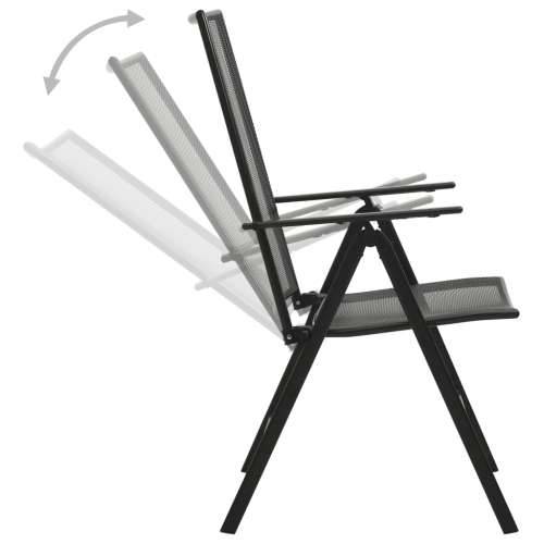 Set vrtnih naslonjača 5 kom antracit od čelika obloženog prahom - 110 x 72.5 cm 4 Cijena